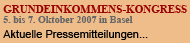 Kongress 2007: Pressemitteilungen